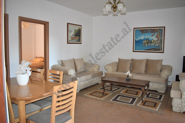 Two bedroom apartment for rent in Siri Kodra Street in Tirana.
It is positioned on the 6th floor of